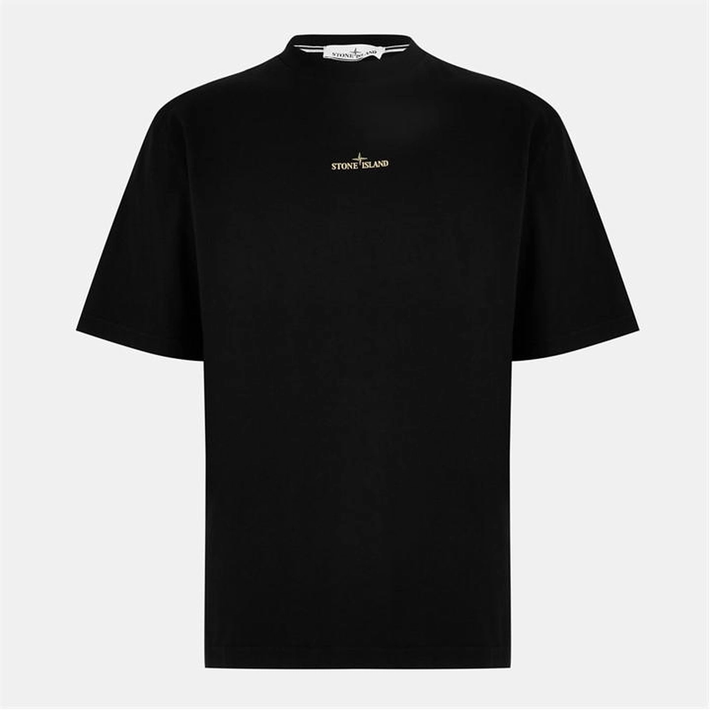 Stone Island Logo T-Shirt - Black